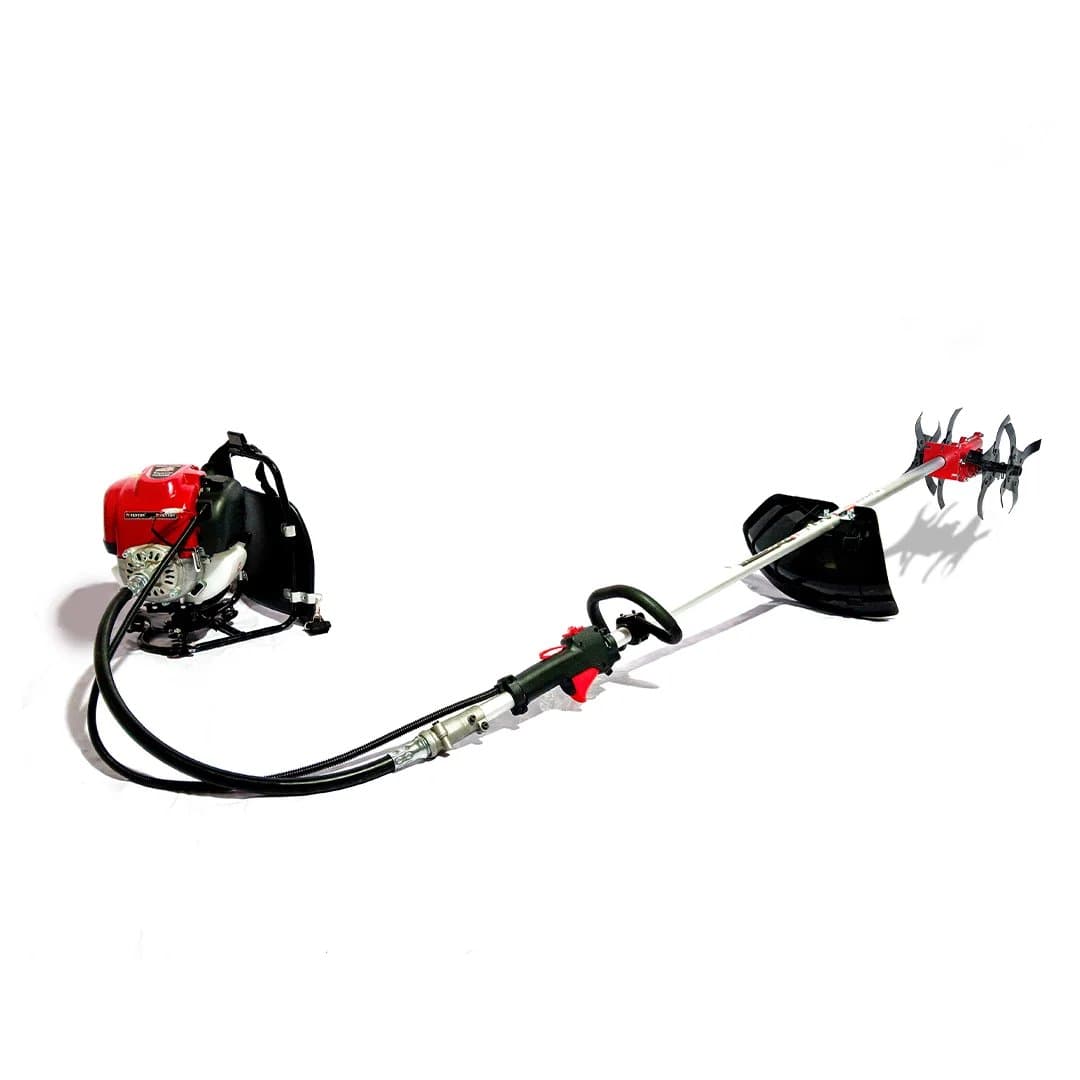 फेंटन कृषि 50CC प्राइम 1.8HP BP 4 स्ट्रोक प्राइम ब्रश कटर 80T | 3T | टैप एन गो और टिलर अटैचमेंट फ्यूल ग्रास ट्रिमर
