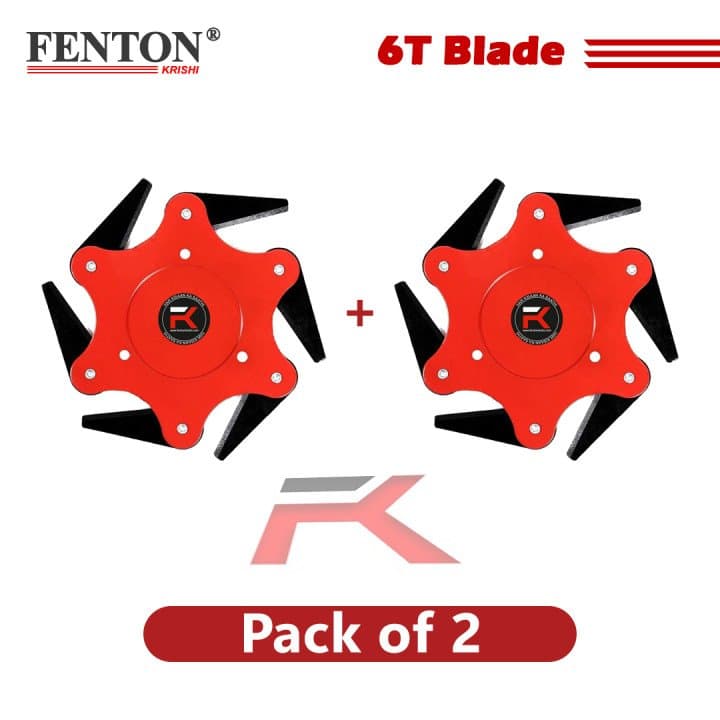 Fenton Krishi 6-Teeth Brush Cutter Blade (Pack of 2)