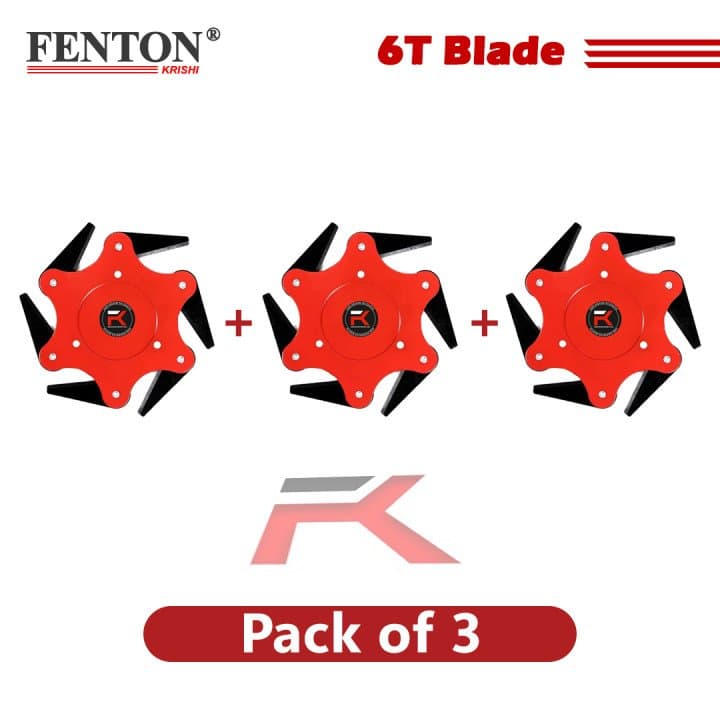 Fenton Krishi 6-Teeth Brush Cutter Blade (Pack of 3)