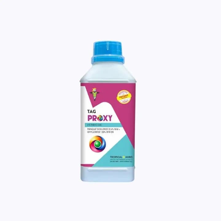 வெப்பமண்டல வேளாண் டேக் பதிலி களைக்கொல்லி பாராகுவாட் டைகுளோரைடு 22.4% எடை/எடை + காக்ஸிஃப்ளூரோஃபென் 1.99% எடை/எடை EW