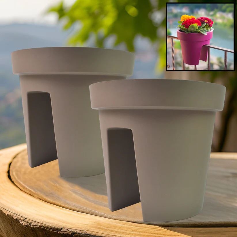 Creative Flower pot Balcony Flower Pot Holder (2 Pc) – main view