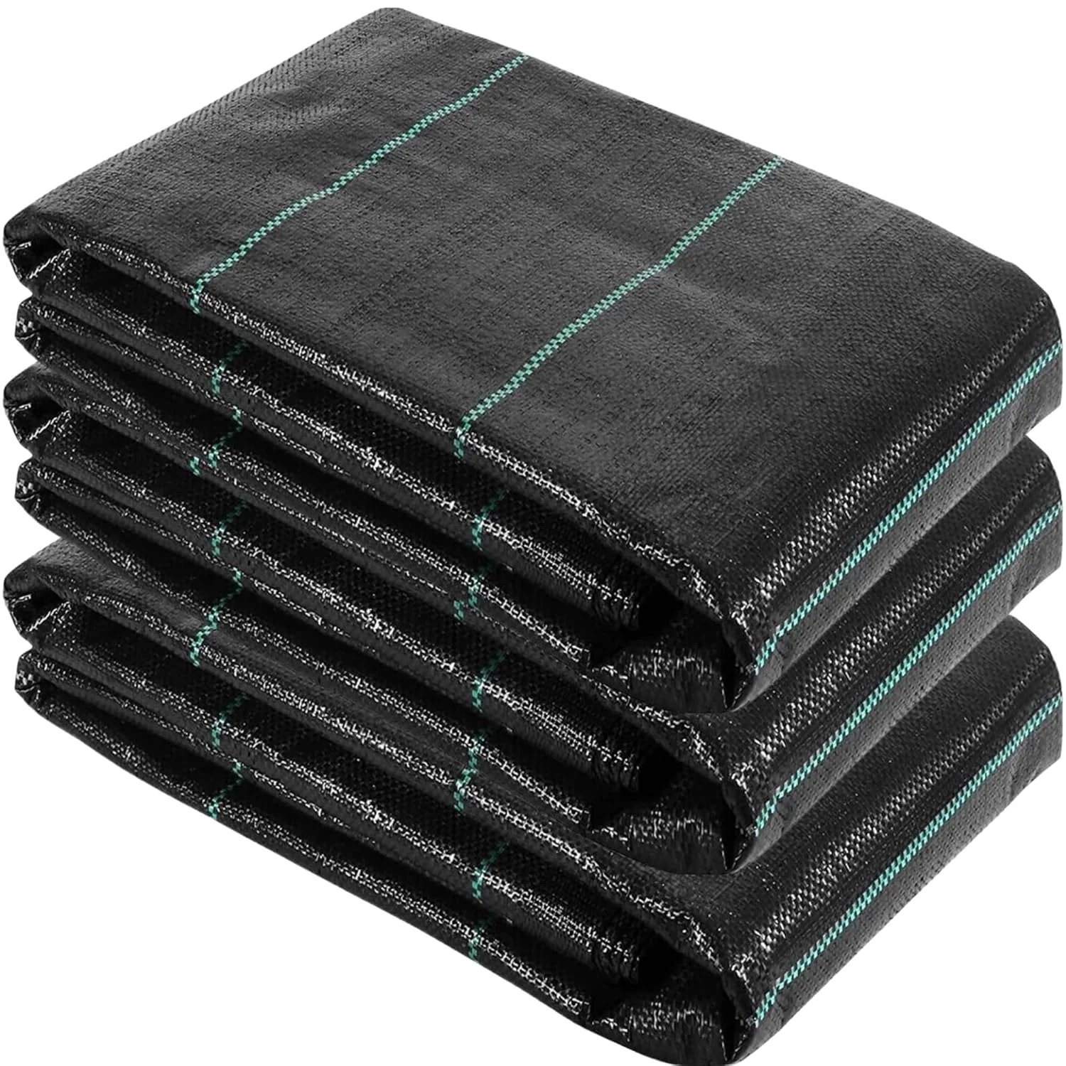 Singhal Premium Garden Weed Control Barrier Sheet Mat 110 GSM Heavy-Duty Landscape Fabric (Black) – thumb