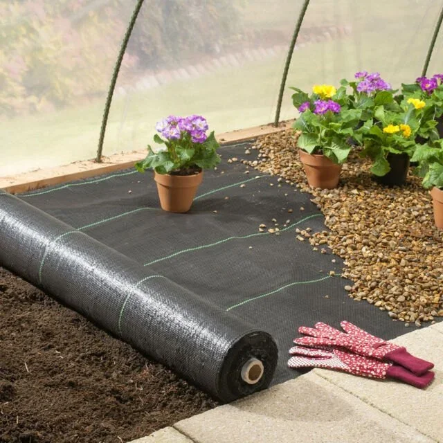 Singhal Weed Control Barrier Sheet – 100 GSM Landscape Fabric (0.60m x 10m) – thumb