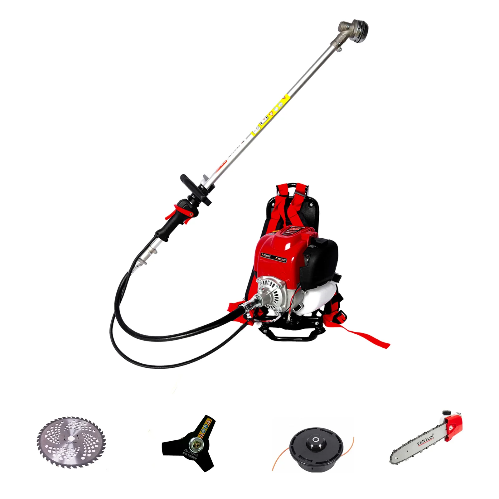 Fenton Krishi 50CC Prime Brush Cutter – 4-Stroke Grass & Chainsaw Multi-Tool – thumb