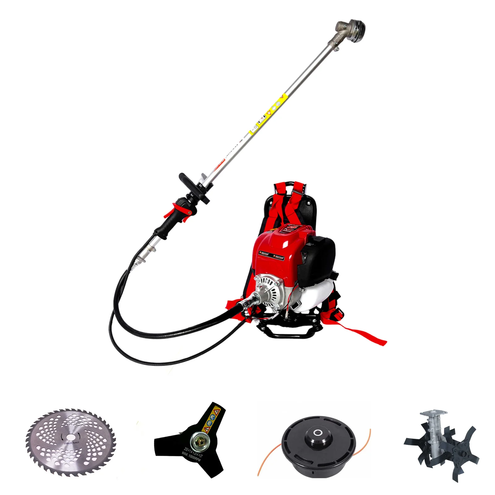 Fenton Krishi 50CC PRO Brush Cutter – 4-Stroke Multi-Tool Grass & Bush Trimmer