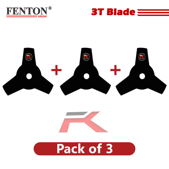 Fenton Krishi 3-Teeth Brush Cutter Blade (Pack of 3) – thumb