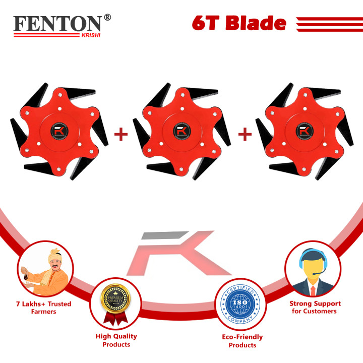 Fenton Krishi 6-Teeth Brush Cutter Blade (Pack of 3) – thumb