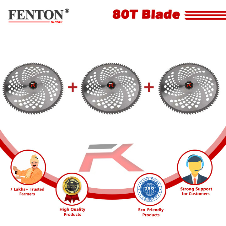 Fenton Krishi 80-Teeth Brush Cutter Blade (Pack of 3) – thumb