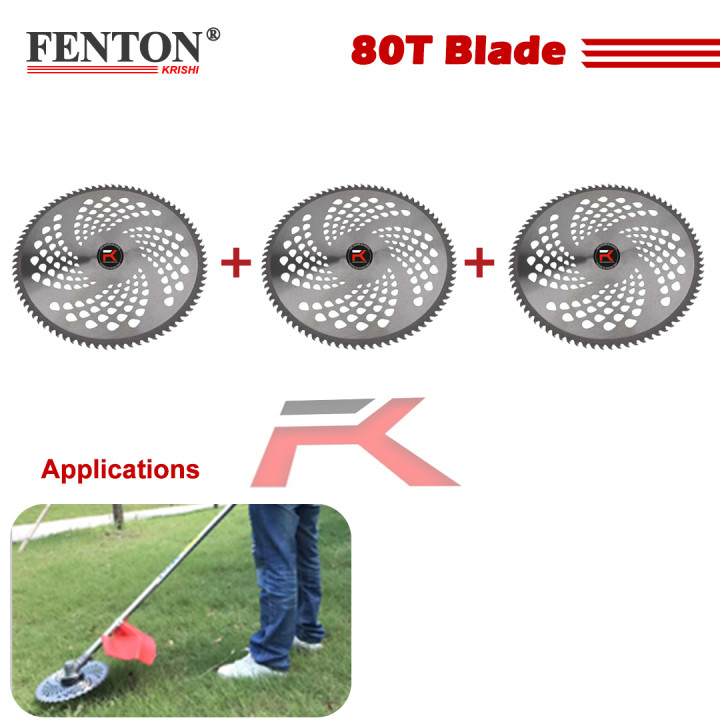 Fenton Krishi 80-Teeth Brush Cutter Blade (Pack of 3) – thumb