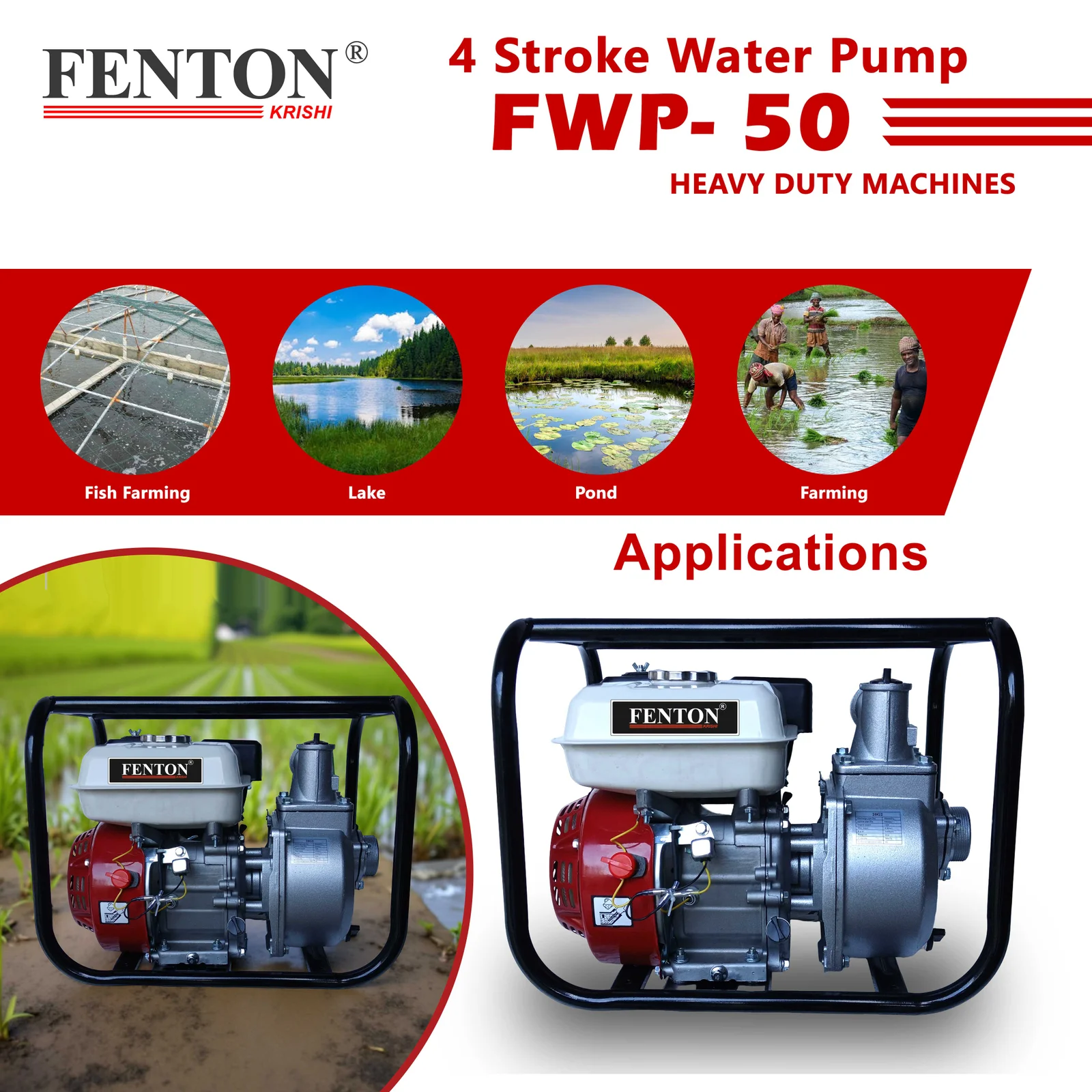 Fenton Krishi NPP-50 5.5 HP Petrol Engine Water Pump – thumb
