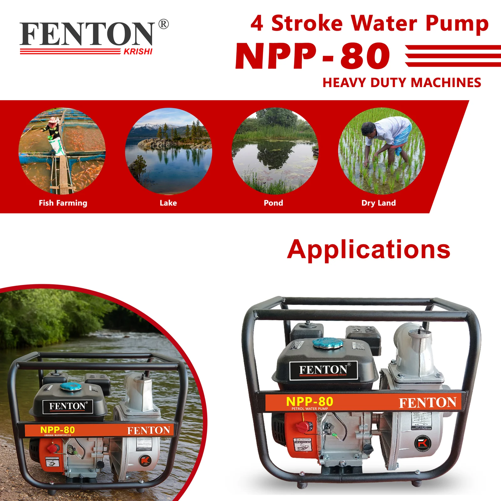 Fenton Krishi 8.5 HP Petrol Engine Water Pump – thumb