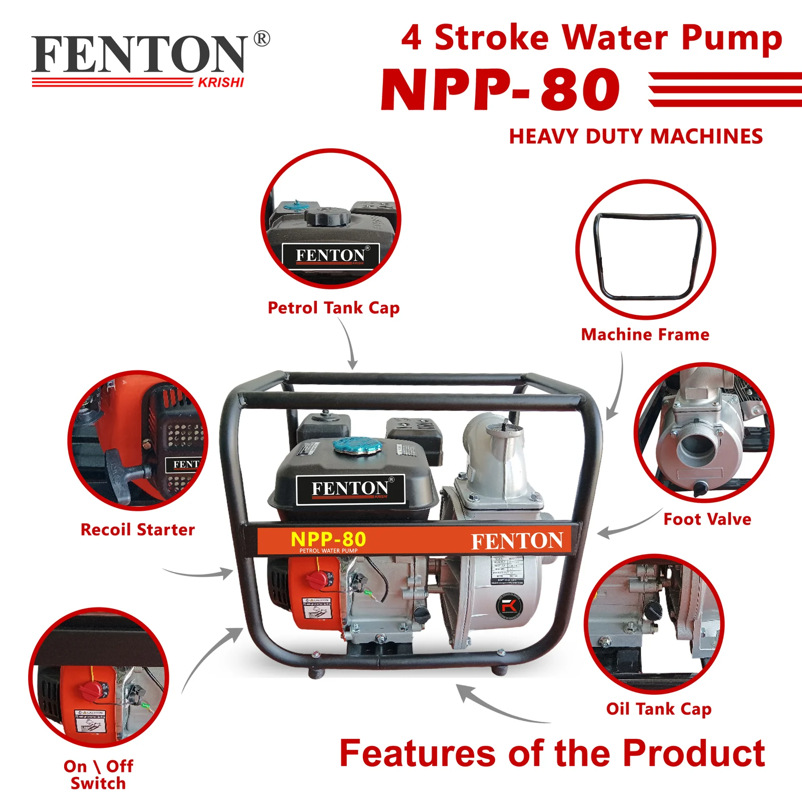 Fenton Krishi 8.5 HP Petrol Engine Water Pump – thumb