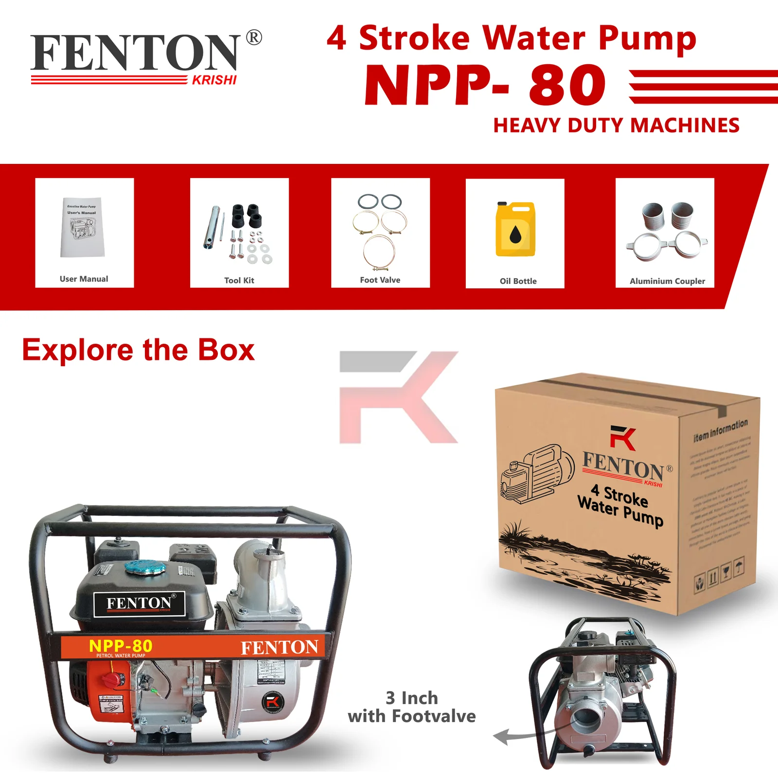 Fenton Krishi 8.5 HP Petrol Engine Water Pump – thumb