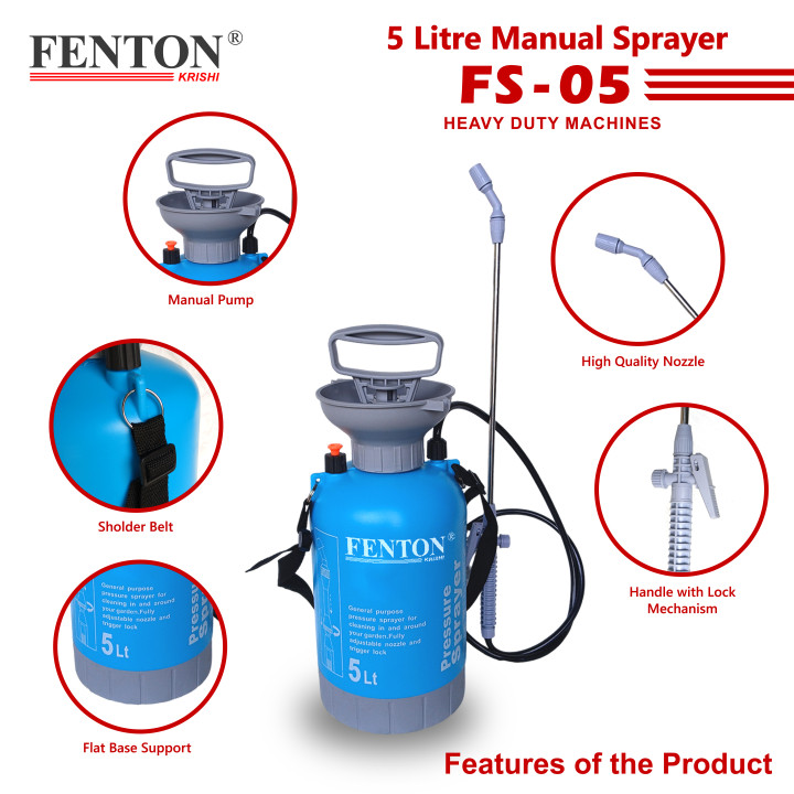 Fenton Krishi FS-05 – 5 Liter Heavy Duty Manual Sprayer – thumb