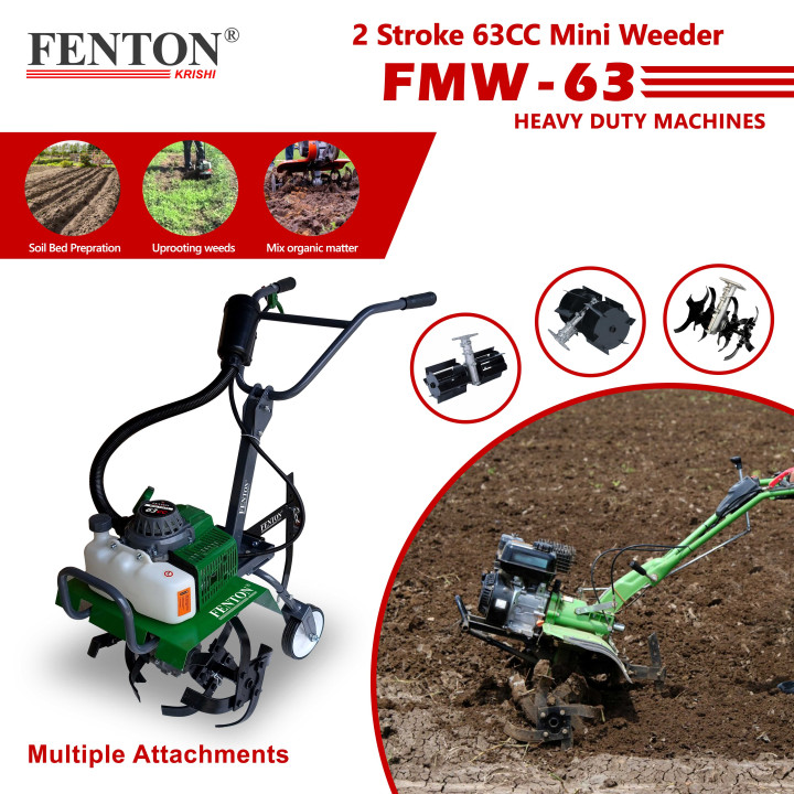 FENTON Krishi FMW-63 Petrol Mini Weeder Machine – thumb
