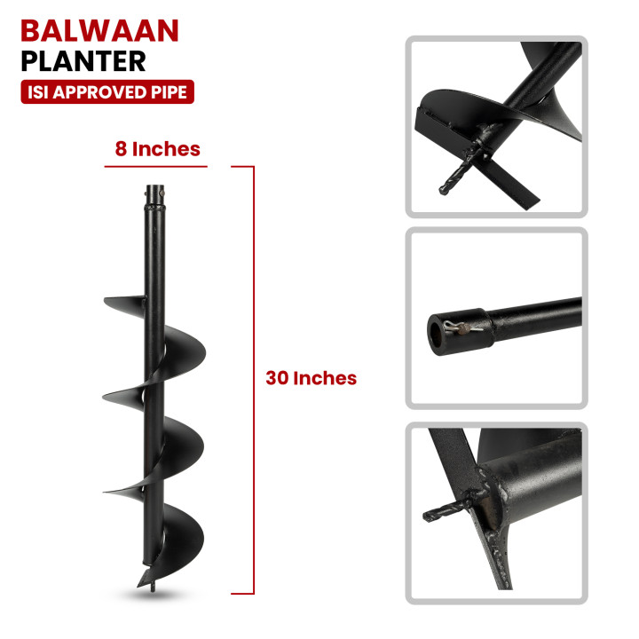 Balwaan 8" Planter Single Spiral – thumb