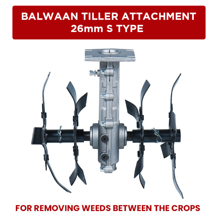 Balwaan Brush Cutter Tiller Attachmnet BTA-26 S-Type – thumb