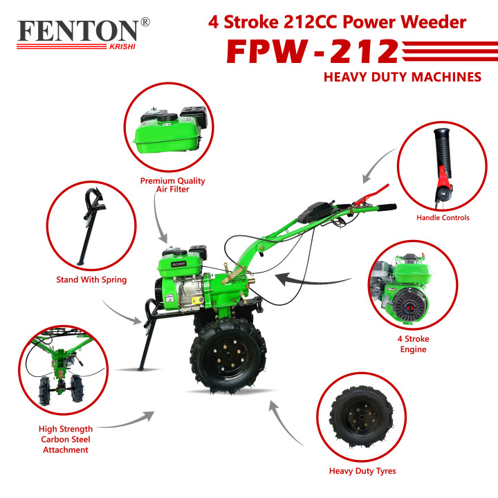 Fenton Krishi 7HP Petrol Power Weeder 212cc (90cm Working Width) – thumb