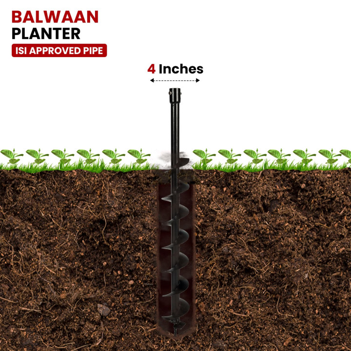 Balwaan 4" Planter Single Spiral – thumb