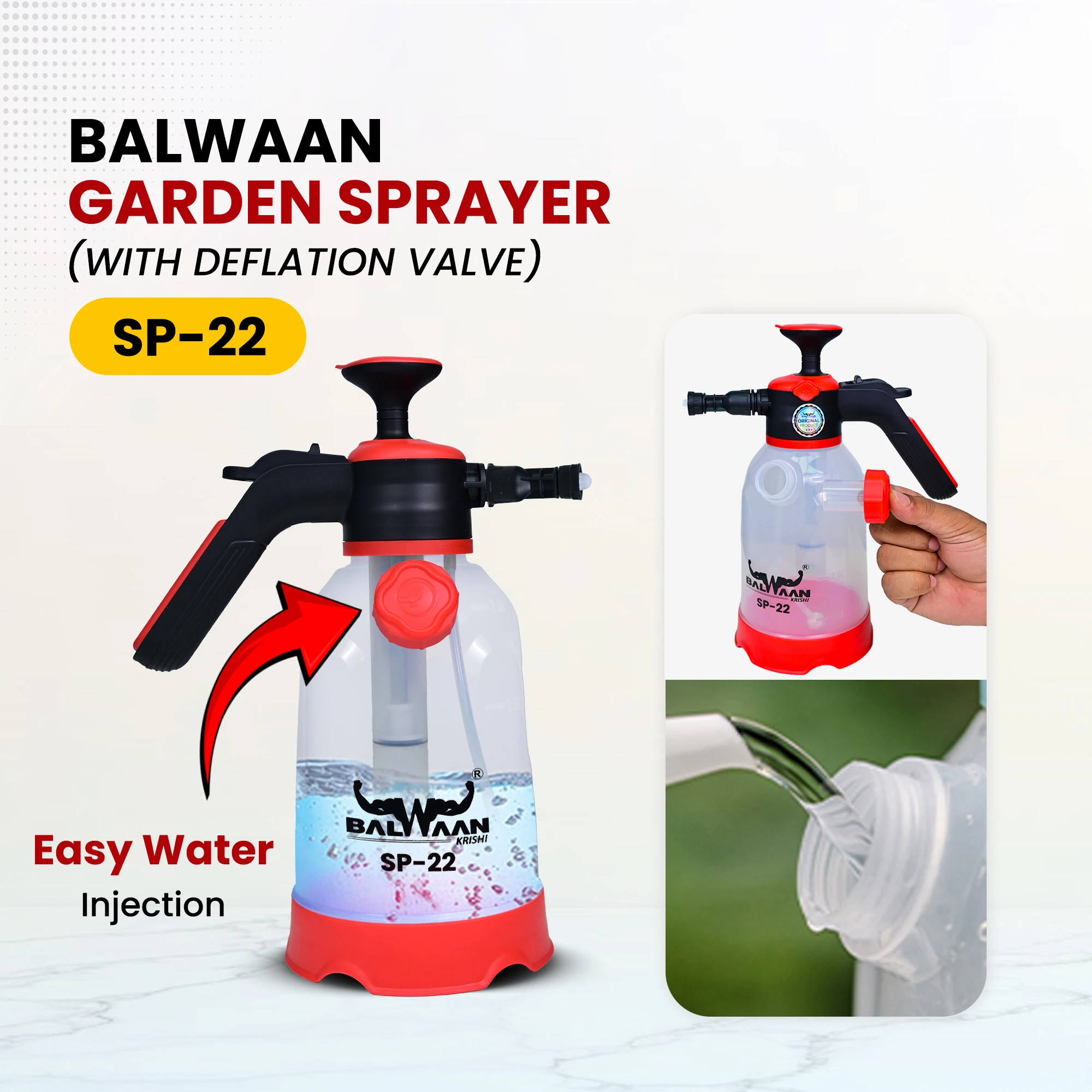 Balwaan Manual Sprayer With Measuring Cap 3in1 ( 2 L ) SP-22 – thumb