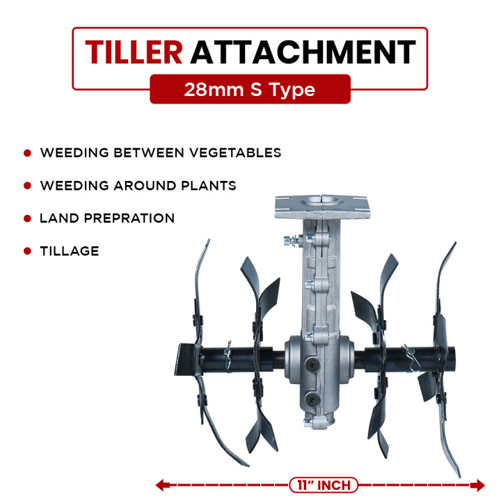 Balwaan Brush Cutter Tiller Attachment BTA-28 S-Type – thumb