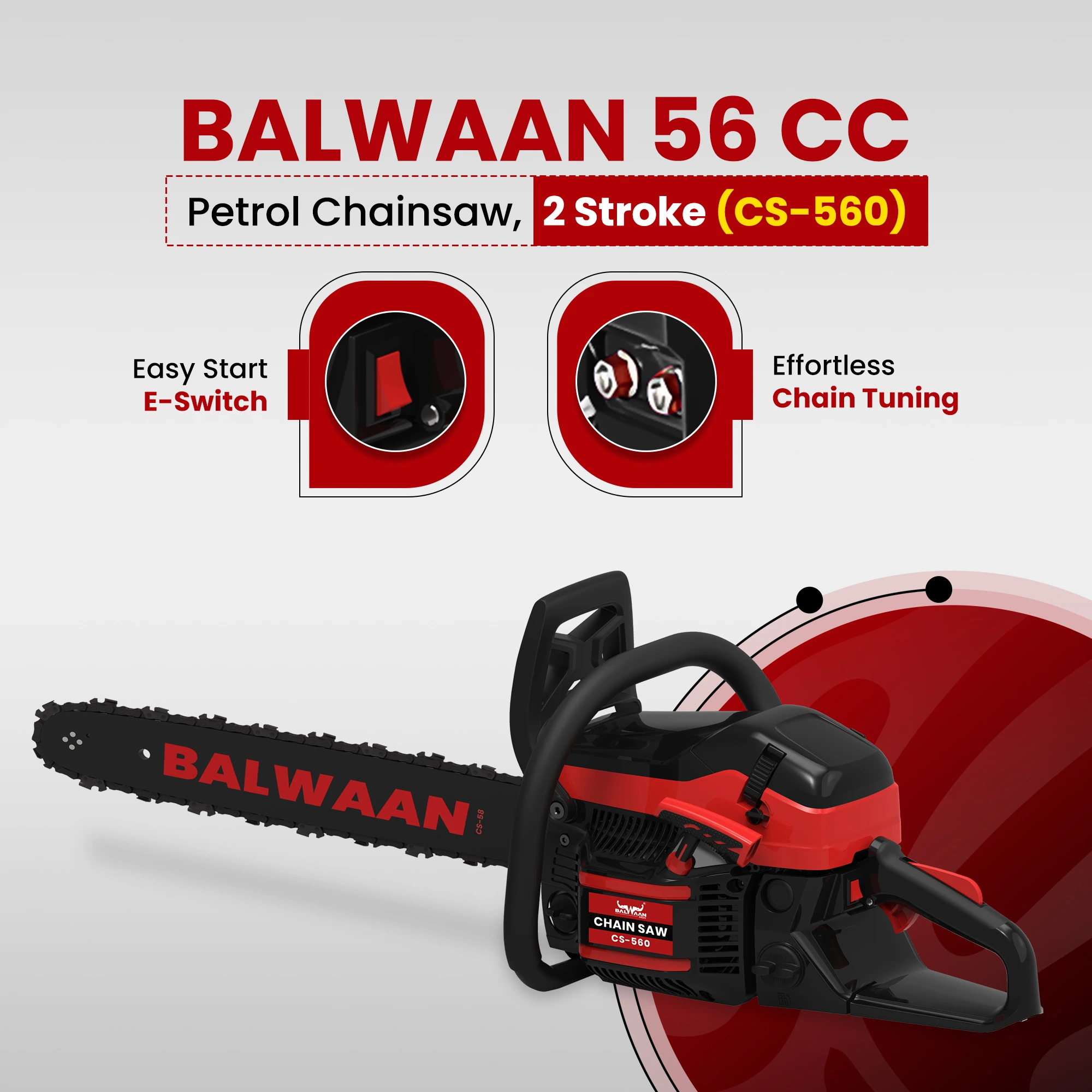 Balwaan Chainsaw 18" CS-520 – thumb