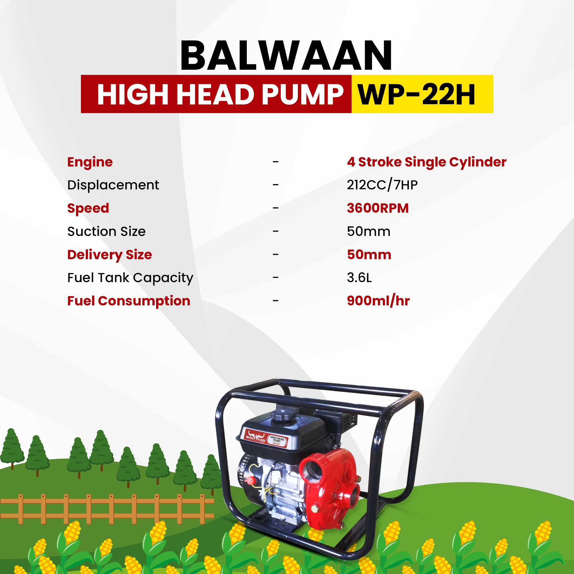 Balwaan High Head Pump 2x2 inch WP- 22H – thumb