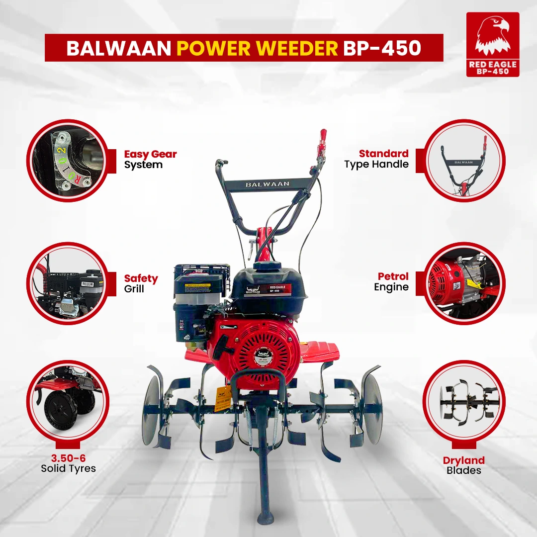 Balwaan Power Weeder Red Eagle - (Light weight) (Petrol) BP-450 – thumb