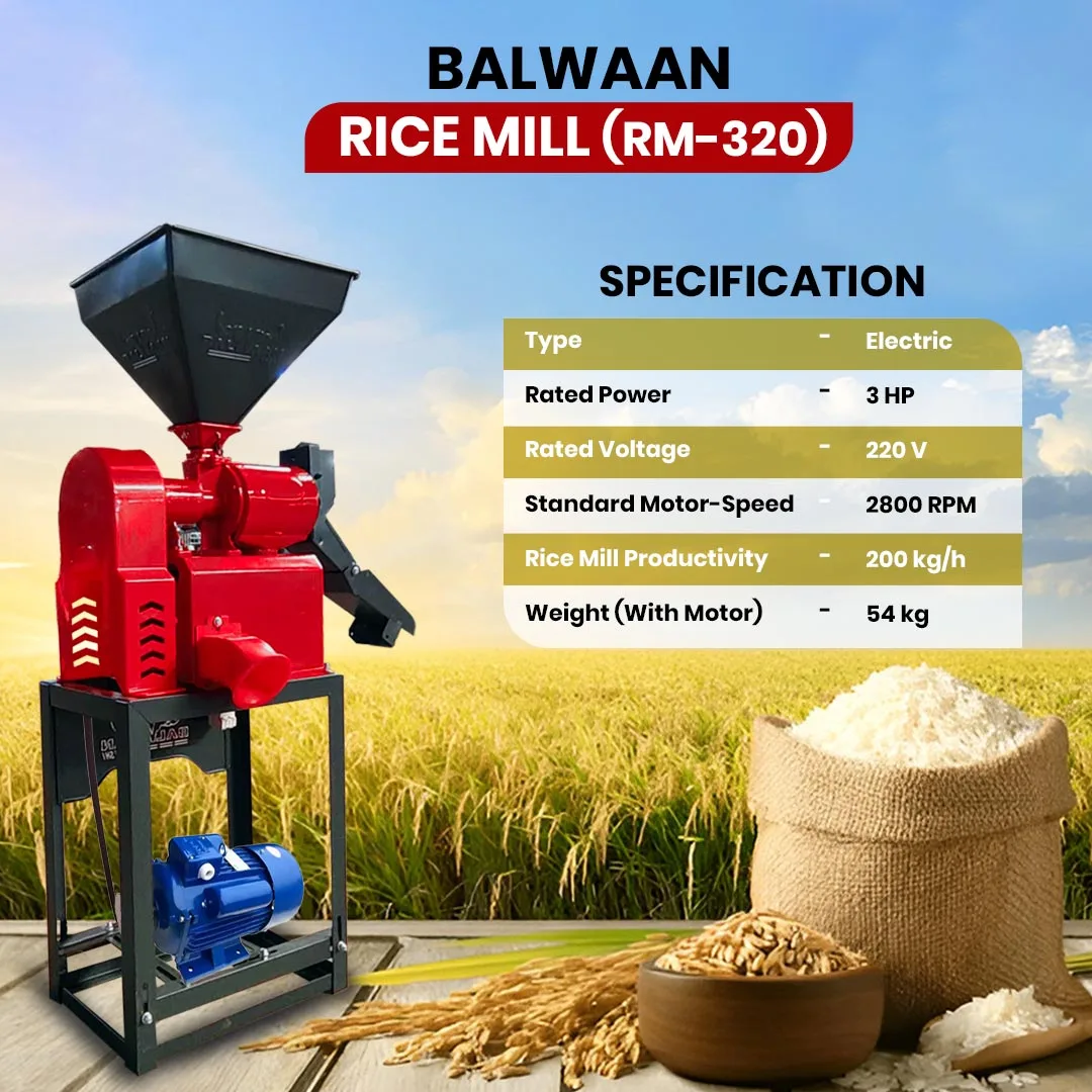 Balwaan Rice Mill New Model RM-320 – thumb