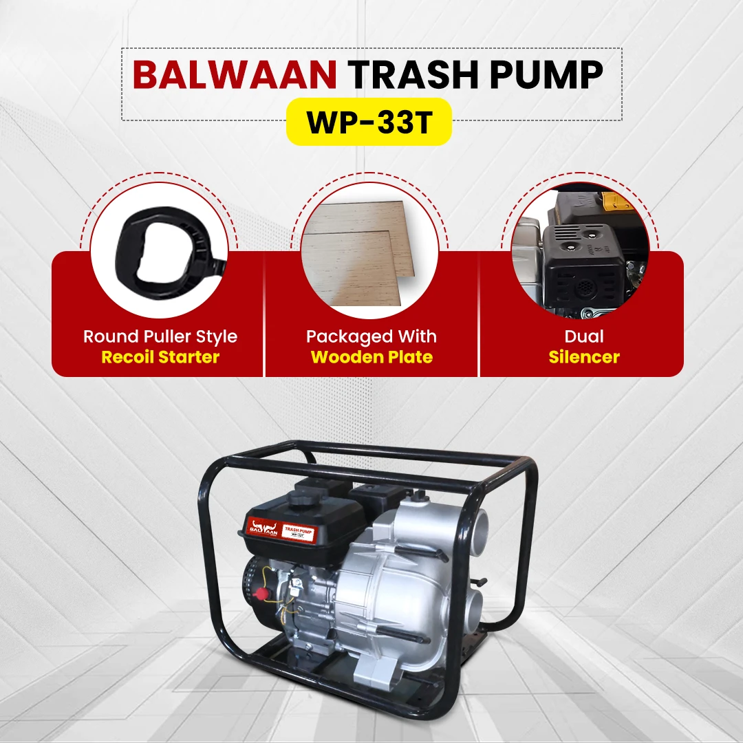 Balwaan Trash Pump 3x3 inch WP-33T – thumb