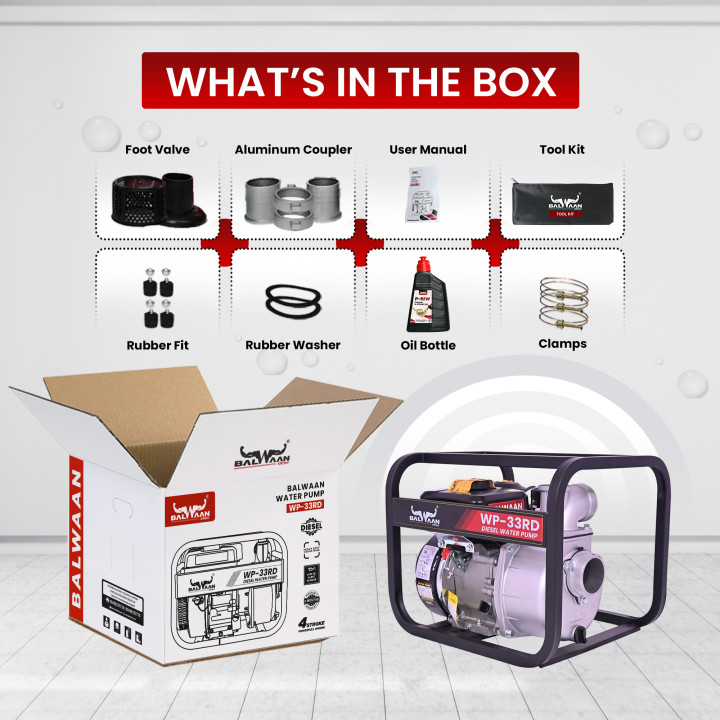 Balwaan WP 33RD Water Pump 3X3 Inch -(Premium) – thumb