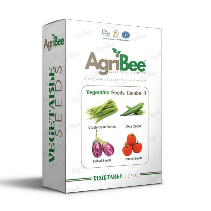AgriBee F1 Hybrid KitchenGarden Combo-4 Pack of 5 (4 different Products)