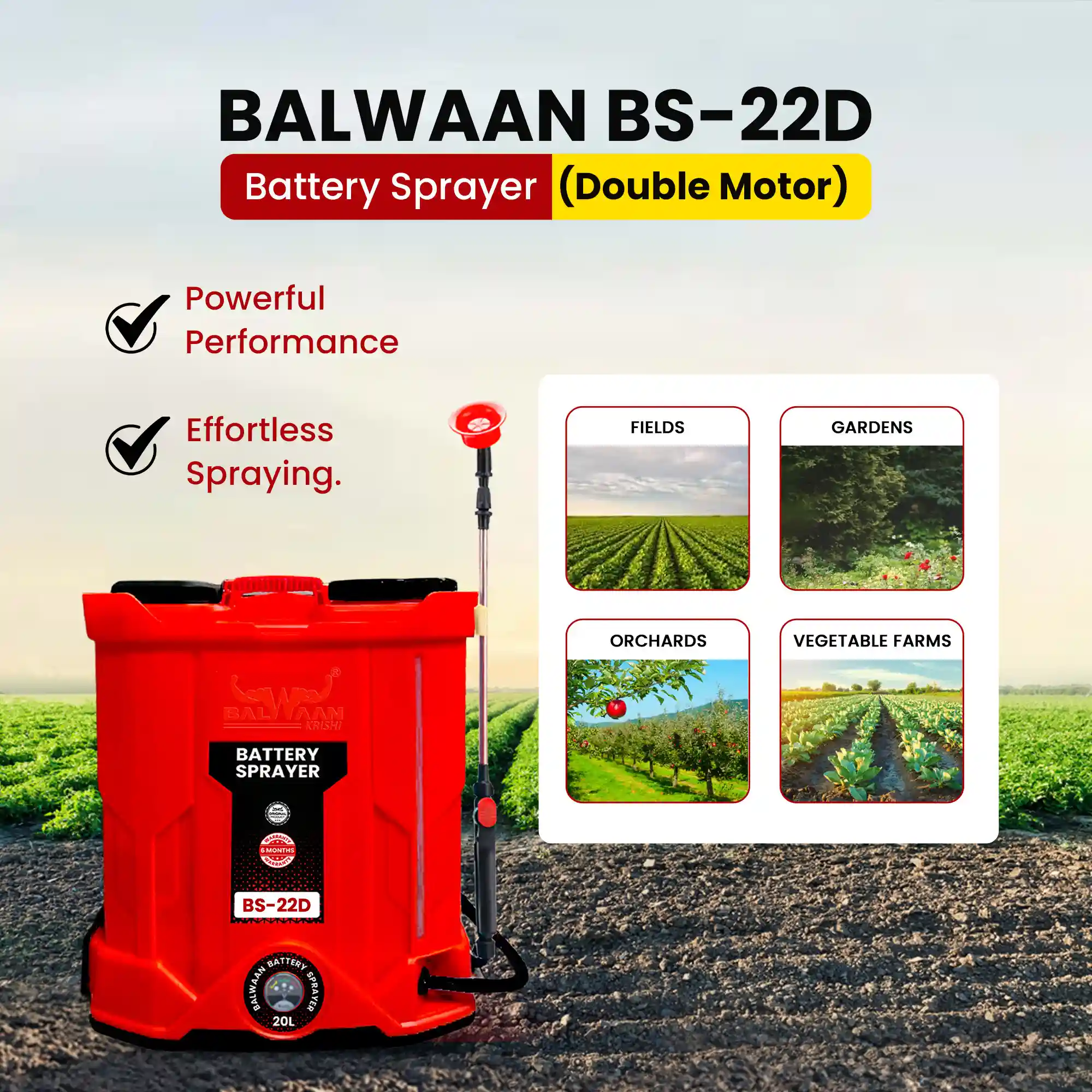 Balwaan BS-22D Battery Sprayer – thumb