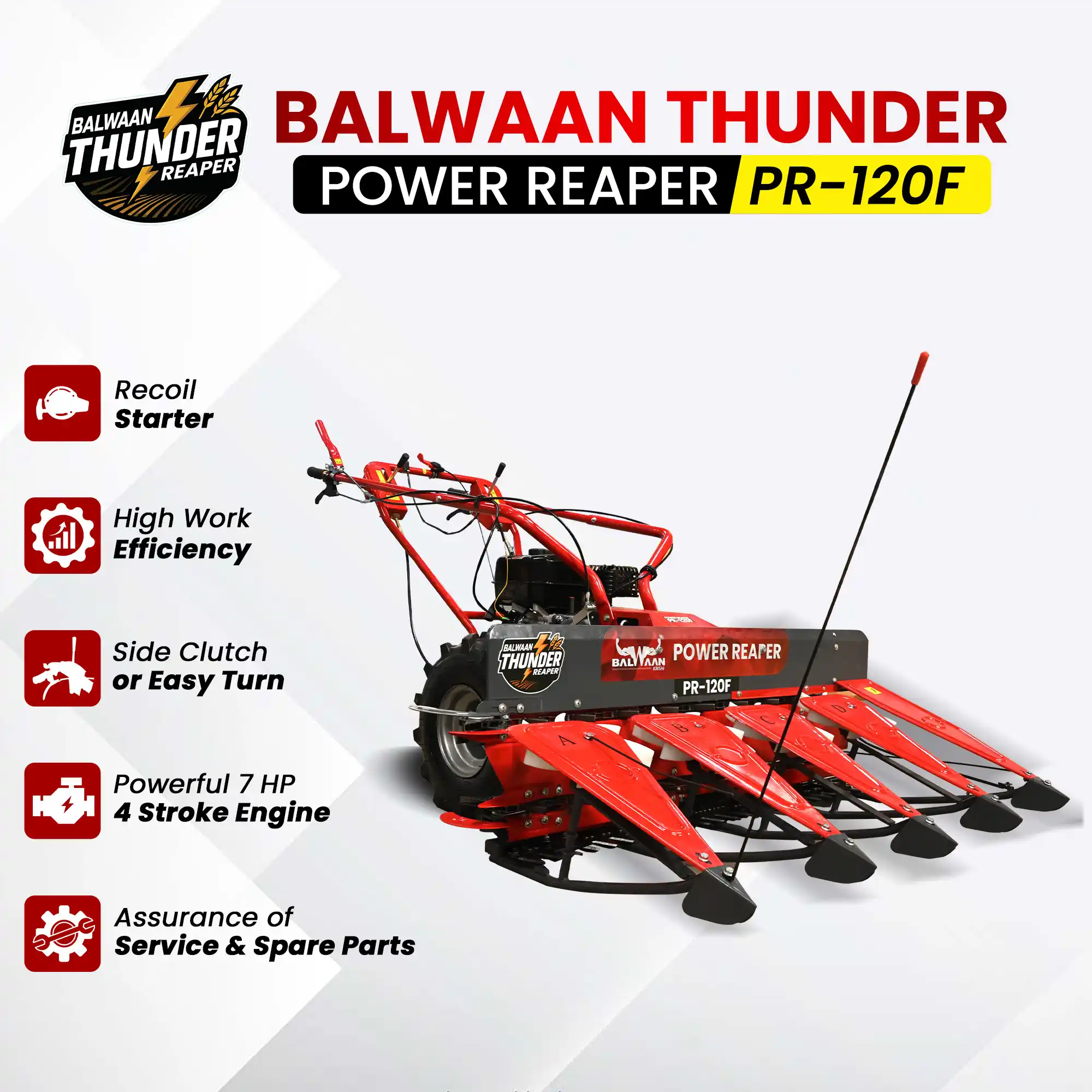 Balwaan Petrol Reaper 4 Row PR- 120F – thumb