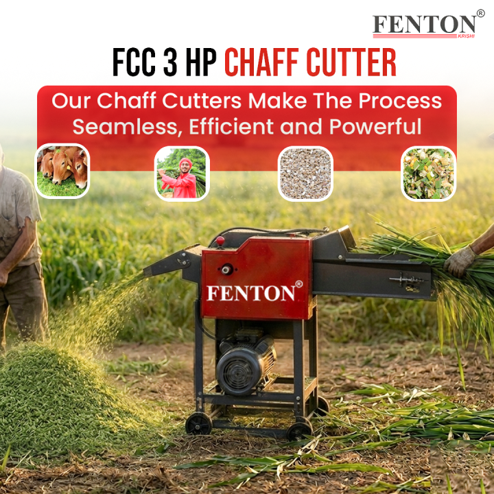 Fenton FCC Chaff Cutter 3 HP Electric Heavy Duty Machine – thumb