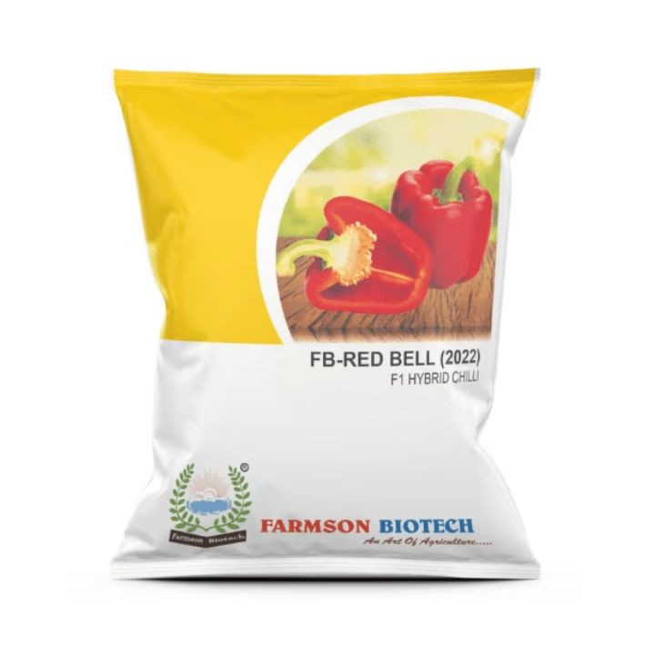 Fb-Red Bell (2022) F1 Hybrid Sweet Pepper Seeds