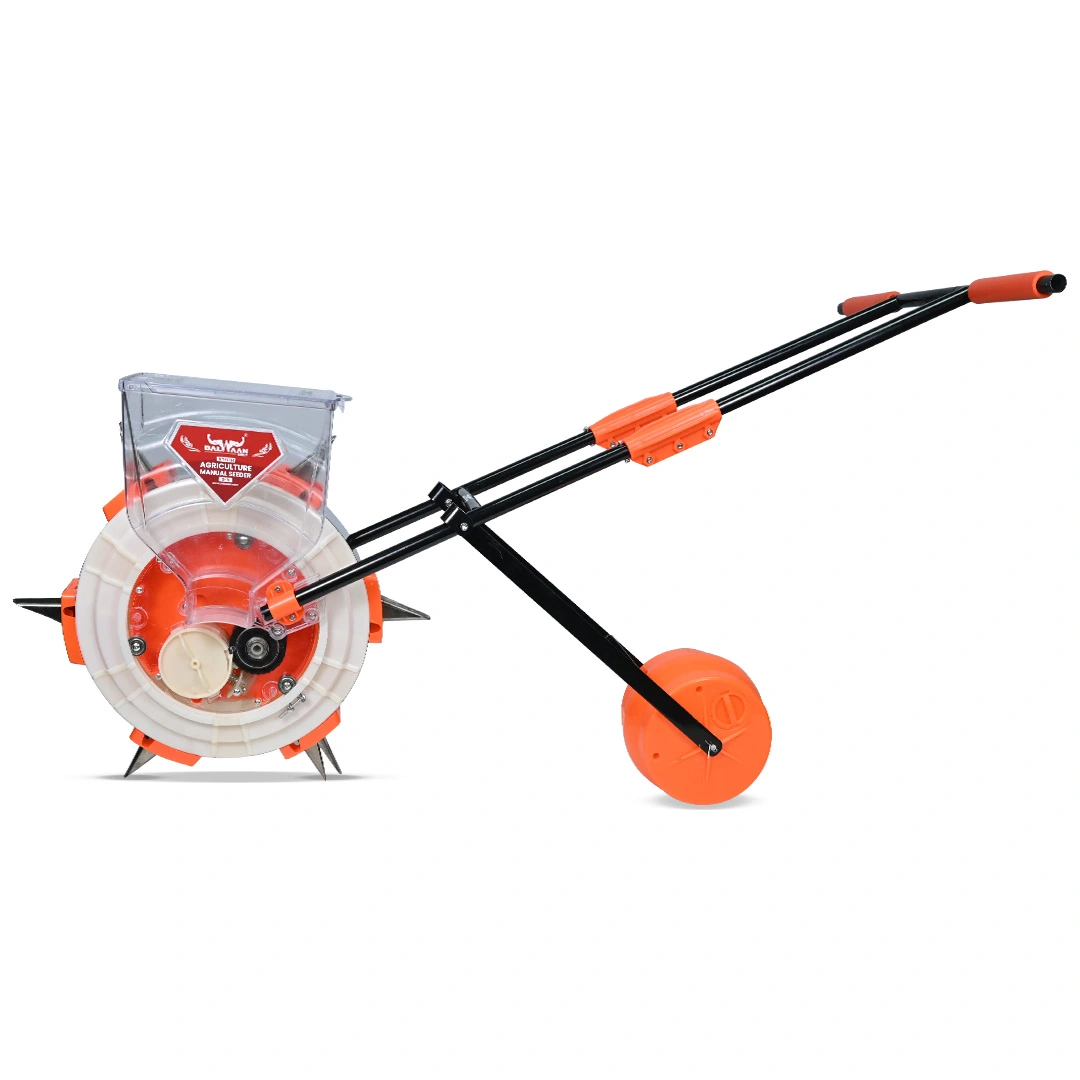 Balwaan S-6 Manual Seeder – 6 Teeth Hand Operated Seed Planter – thumb